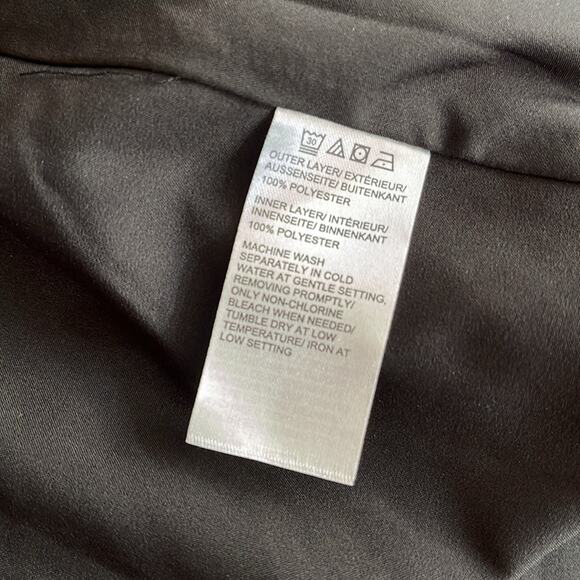 NWT AVA & AIDEN black & rust snake print dress size medium reptile animal print - Picture 7 of 7